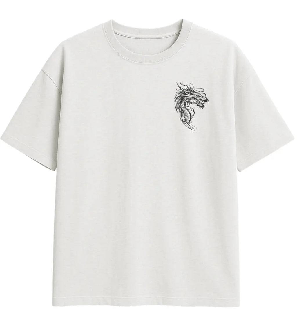 Shadow Fang Dragon Oversize T-Shirt Lorinfo