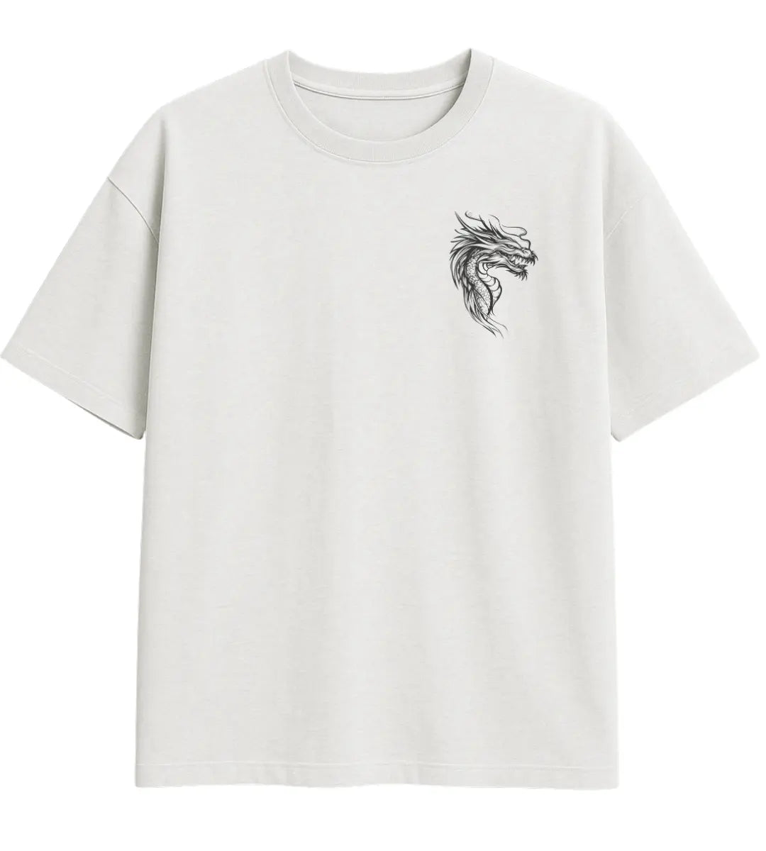 Shadow Fang Dragon Oversize T-Shirt Lorinfo