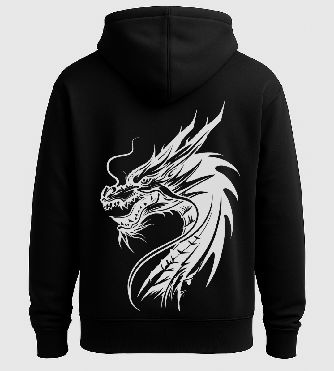 Obsidian Flame Dragon Hoodie