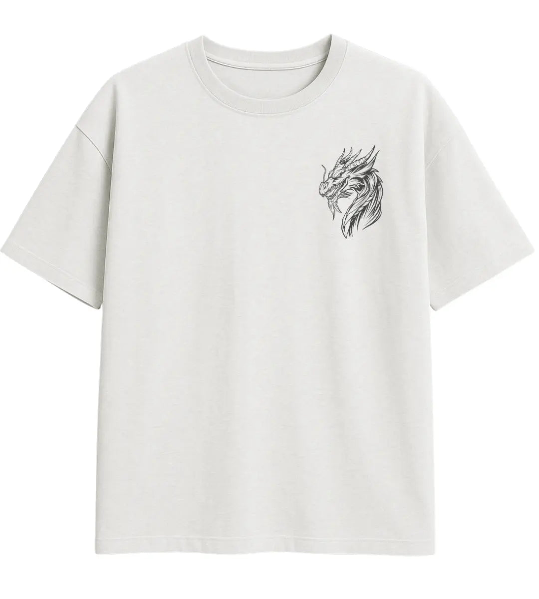 Steel Horn Dragon Oversize T-Shirt Lorinfo