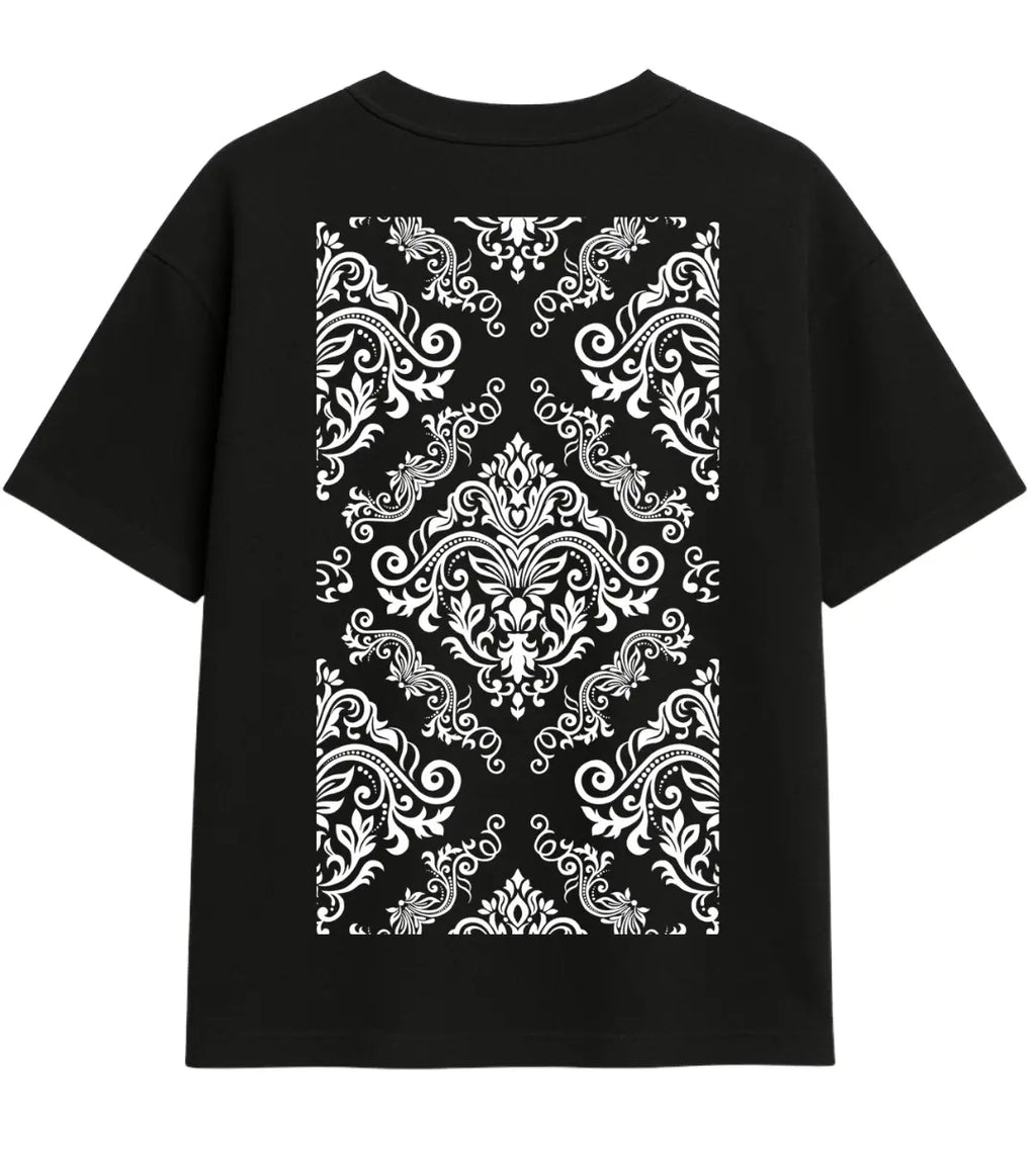 Silver Lace Oversize T-Shirt Lorinfo