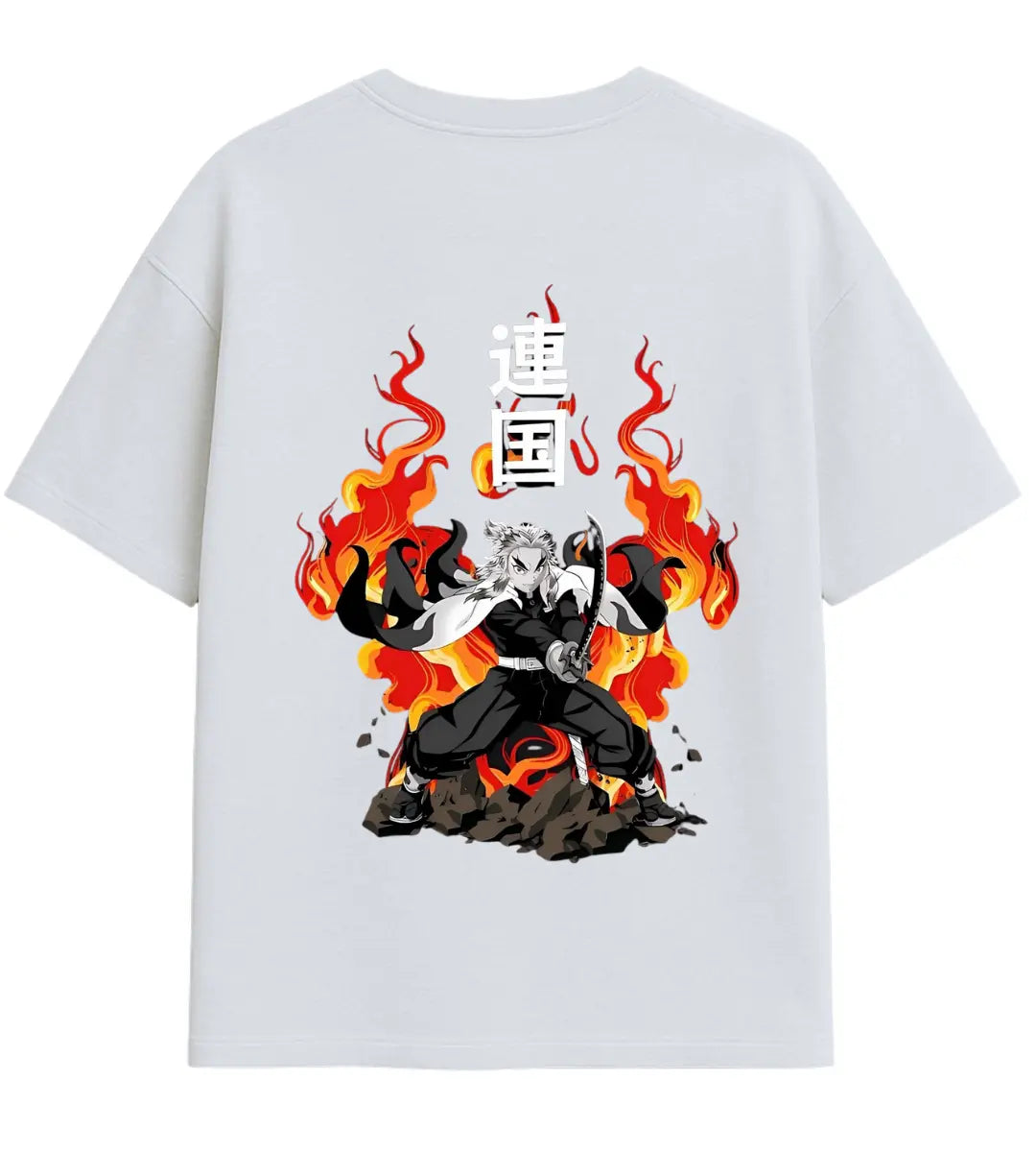 Flame Hashira Oversize T-Shirt Lorinfo