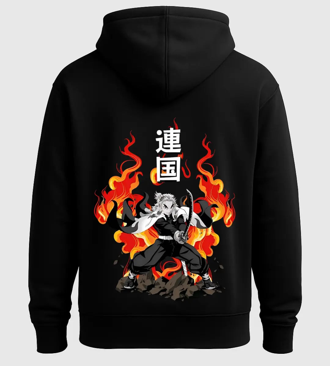 Flame Hashira Hoodie Lorinfo