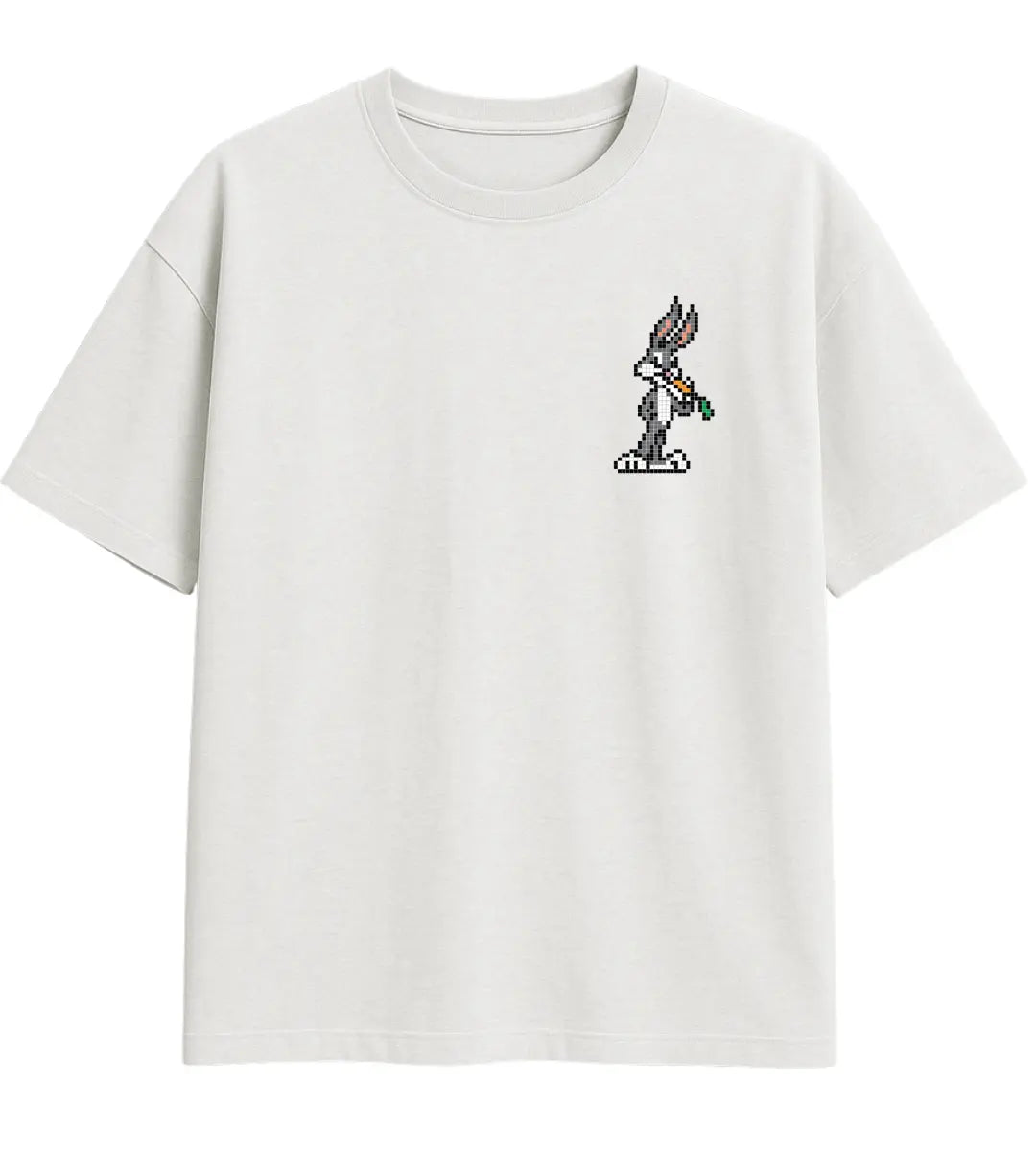 Pixel Bunny Oversize T-Shirt Lorinfo