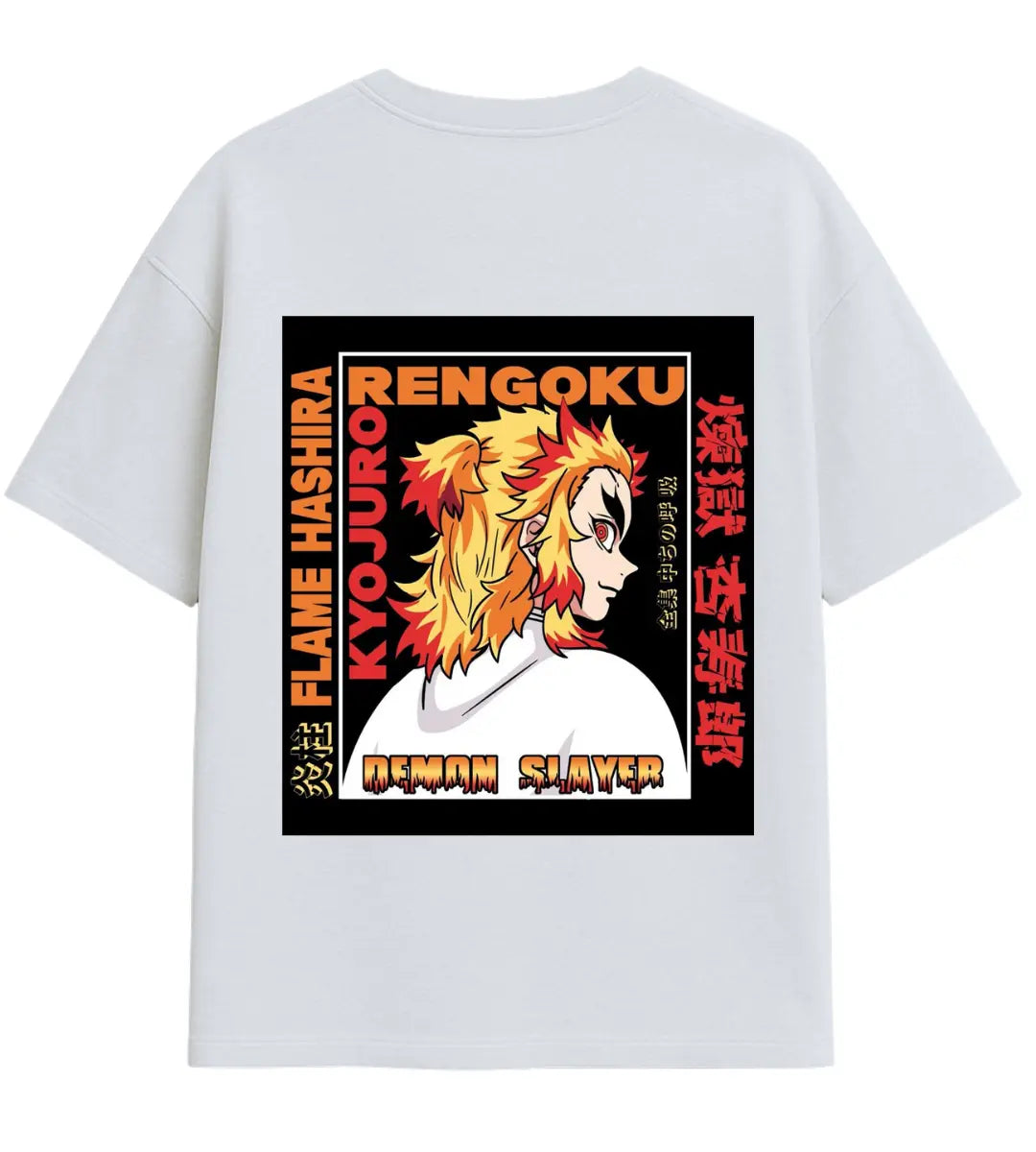 Blazing Portrait Oversize T-Shirt Lorinfo