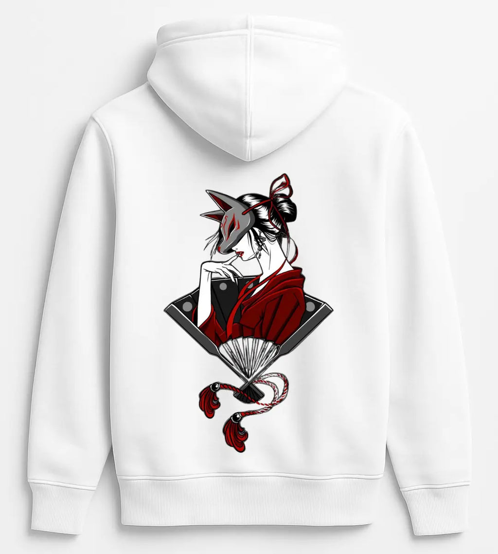 Kitsune Geisha Hoodie Lorinfo