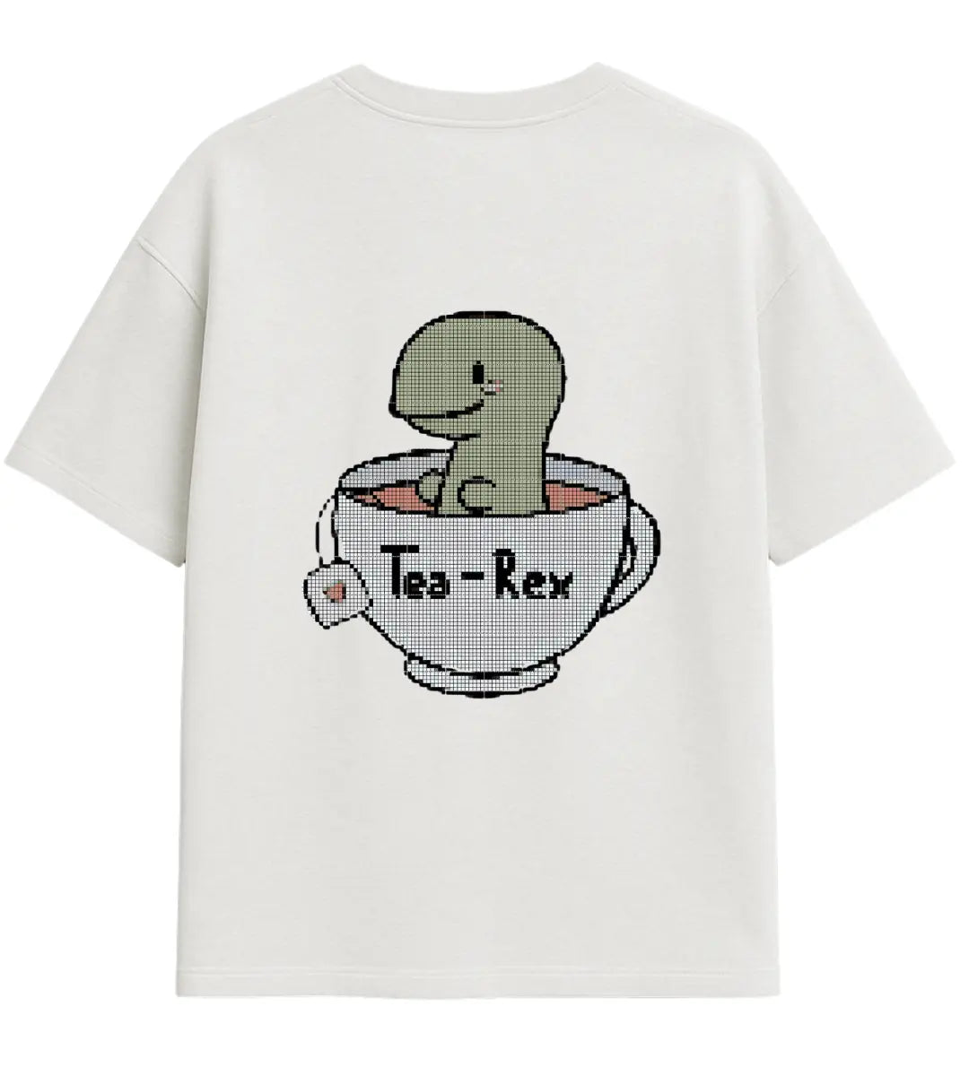 Tea-Rex Mug Oversize T-Shirt Lorinfo