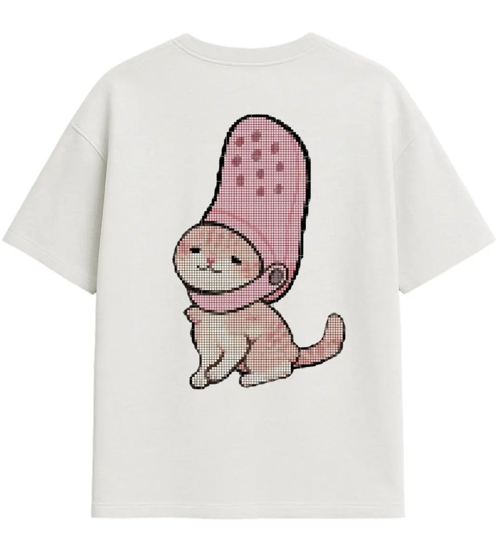 Croc Cat Oversize T-Shirt Lorinfo