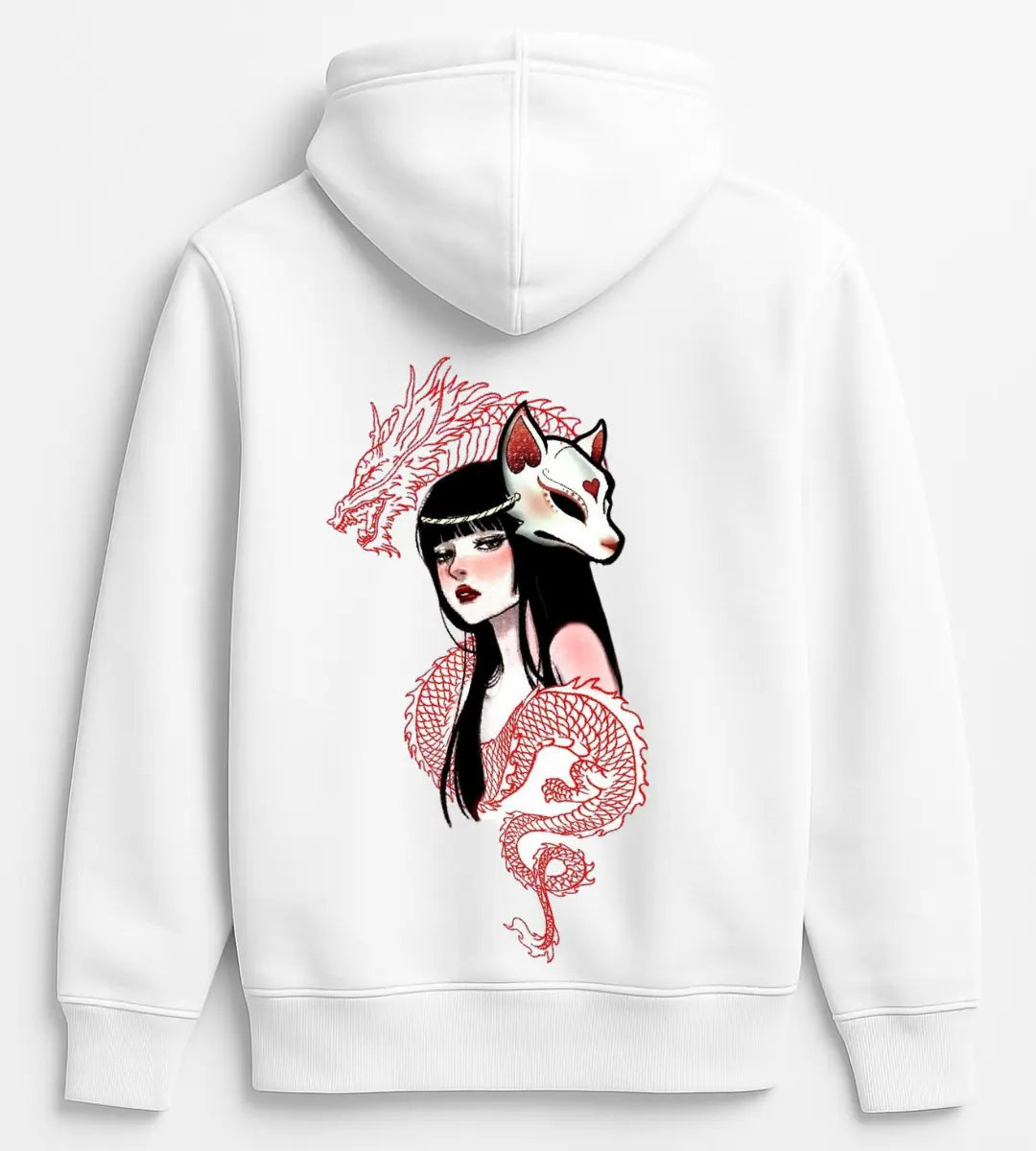 Dragon & Kitsune Hoodie Lorinfo