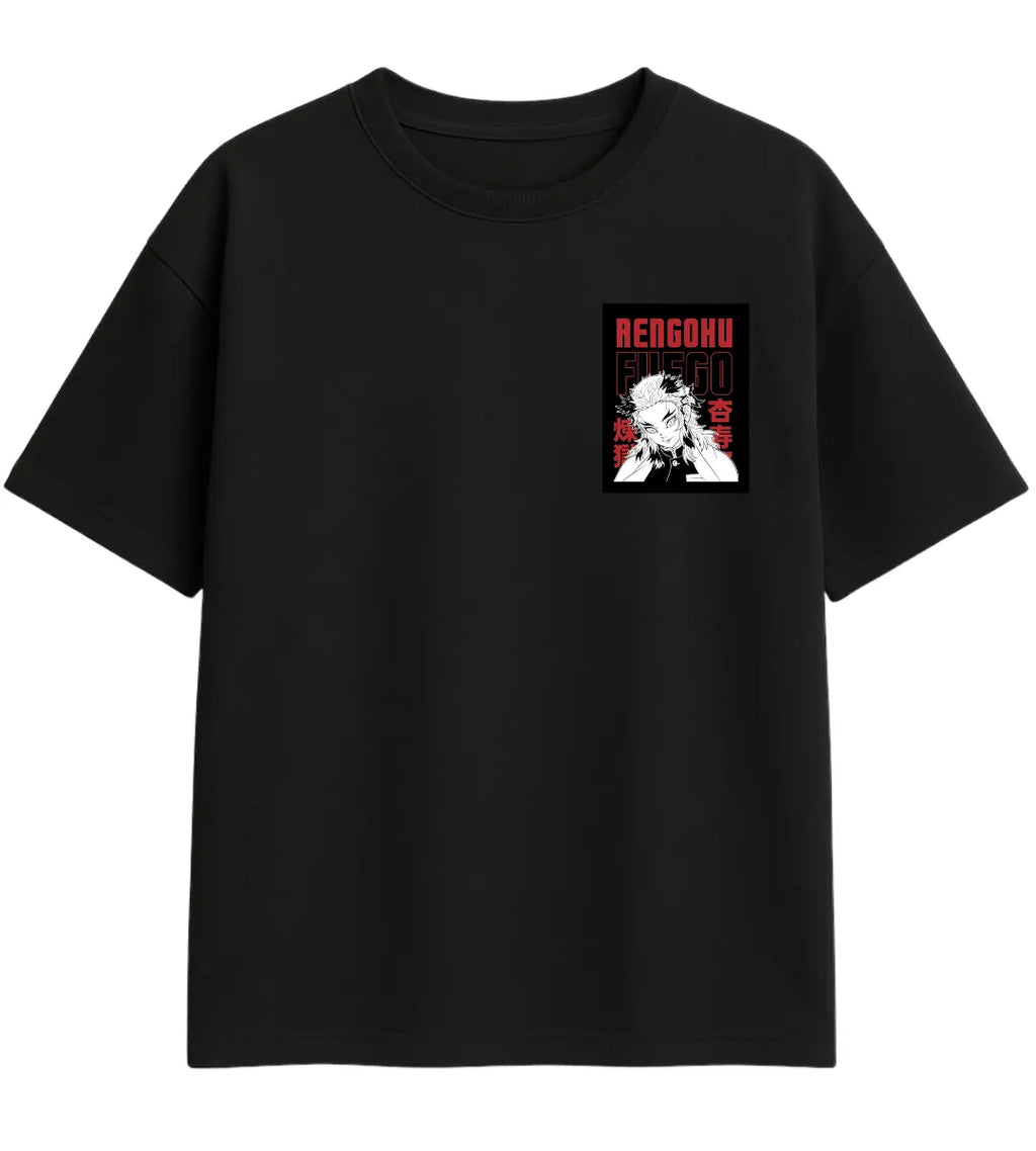 Rengoku Fuego Oversize T-Shirt Lorinfo