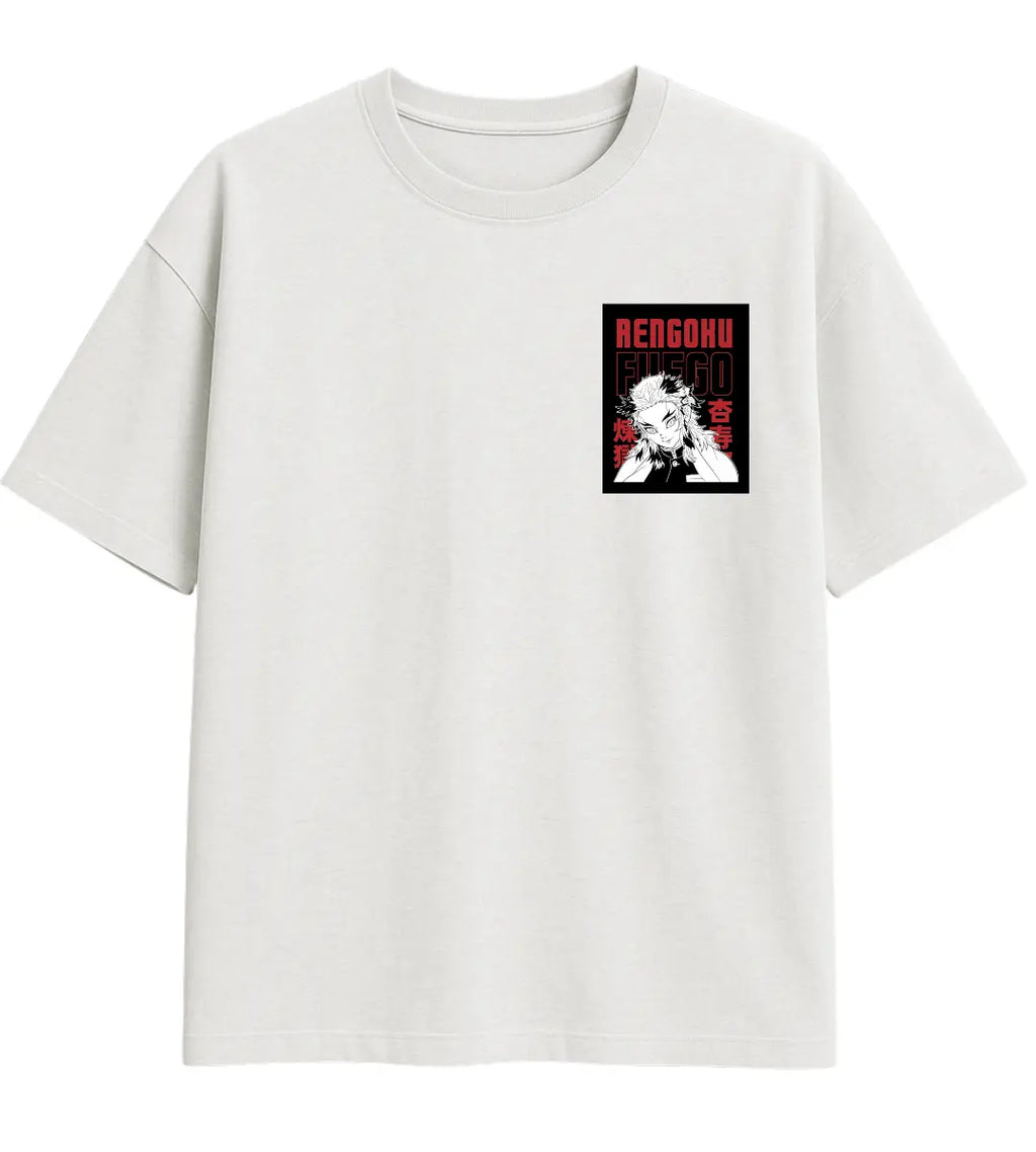 Rengoku Fuego Oversize T-Shirt Lorinfo