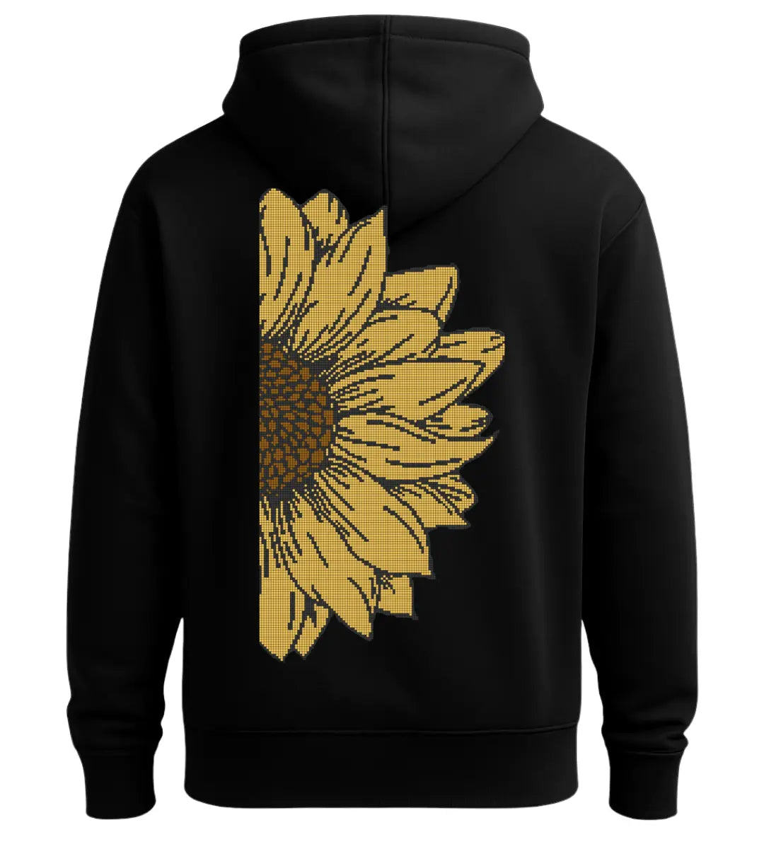 Sunflower Pixel Bloom Hoodie Lorinfo