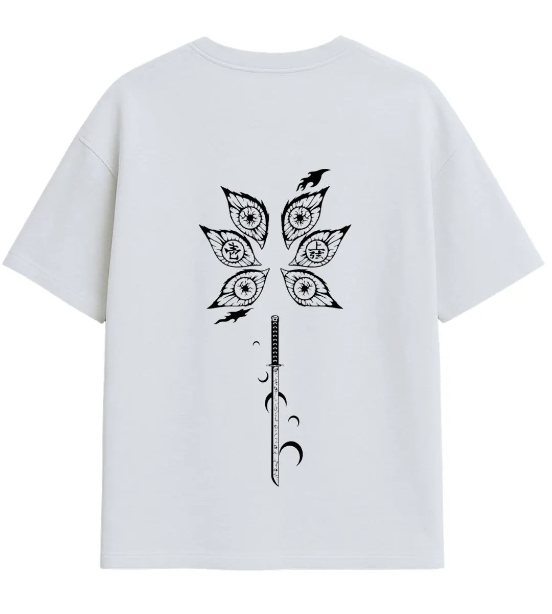 Eternal Eyes Katana Oversize T-Shirt Lorinfo