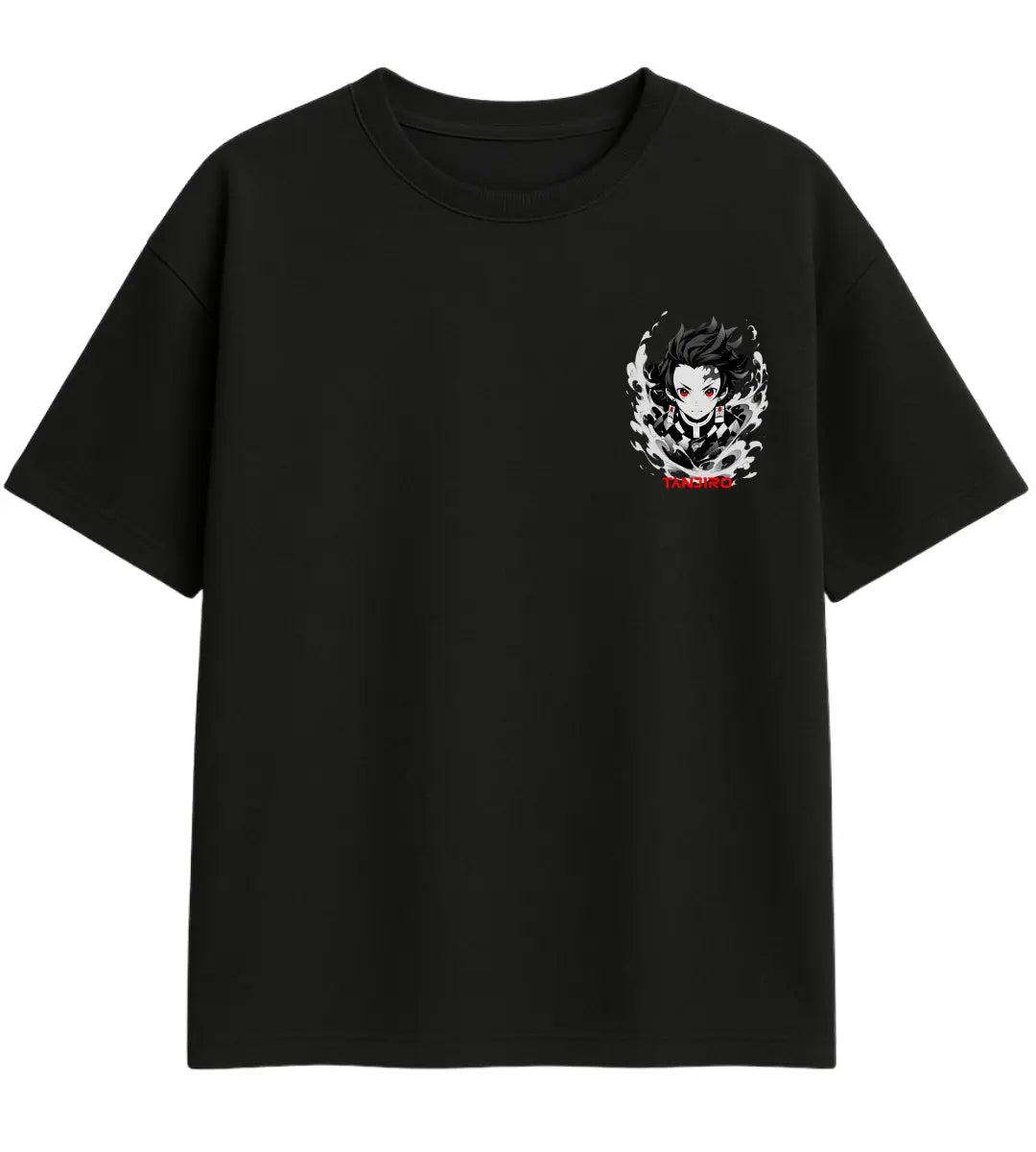 Tanjiro Fire Aura Oversize T-Shirt Lorinfo