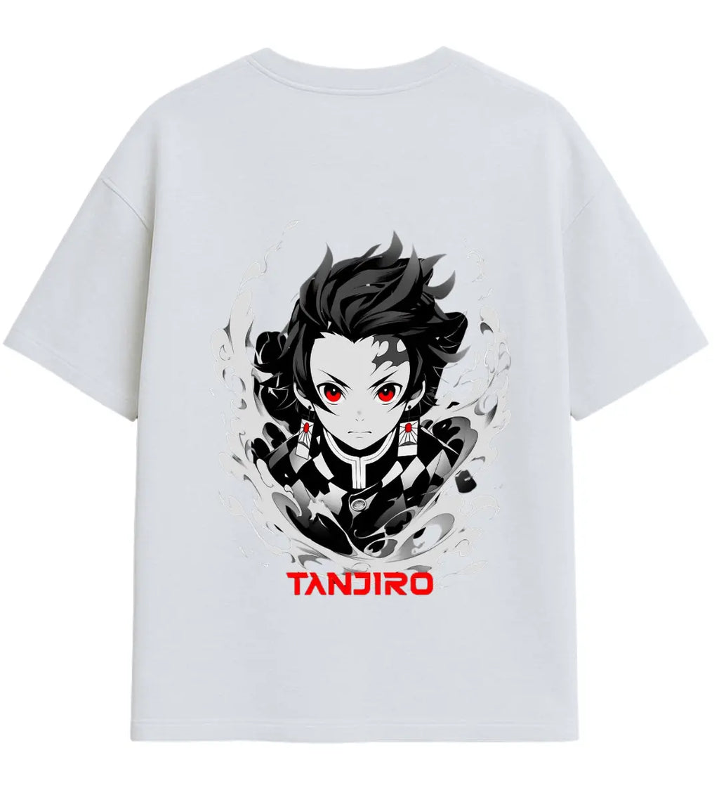 Tanjiro Fire Aura Oversize T-Shirt Lorinfo