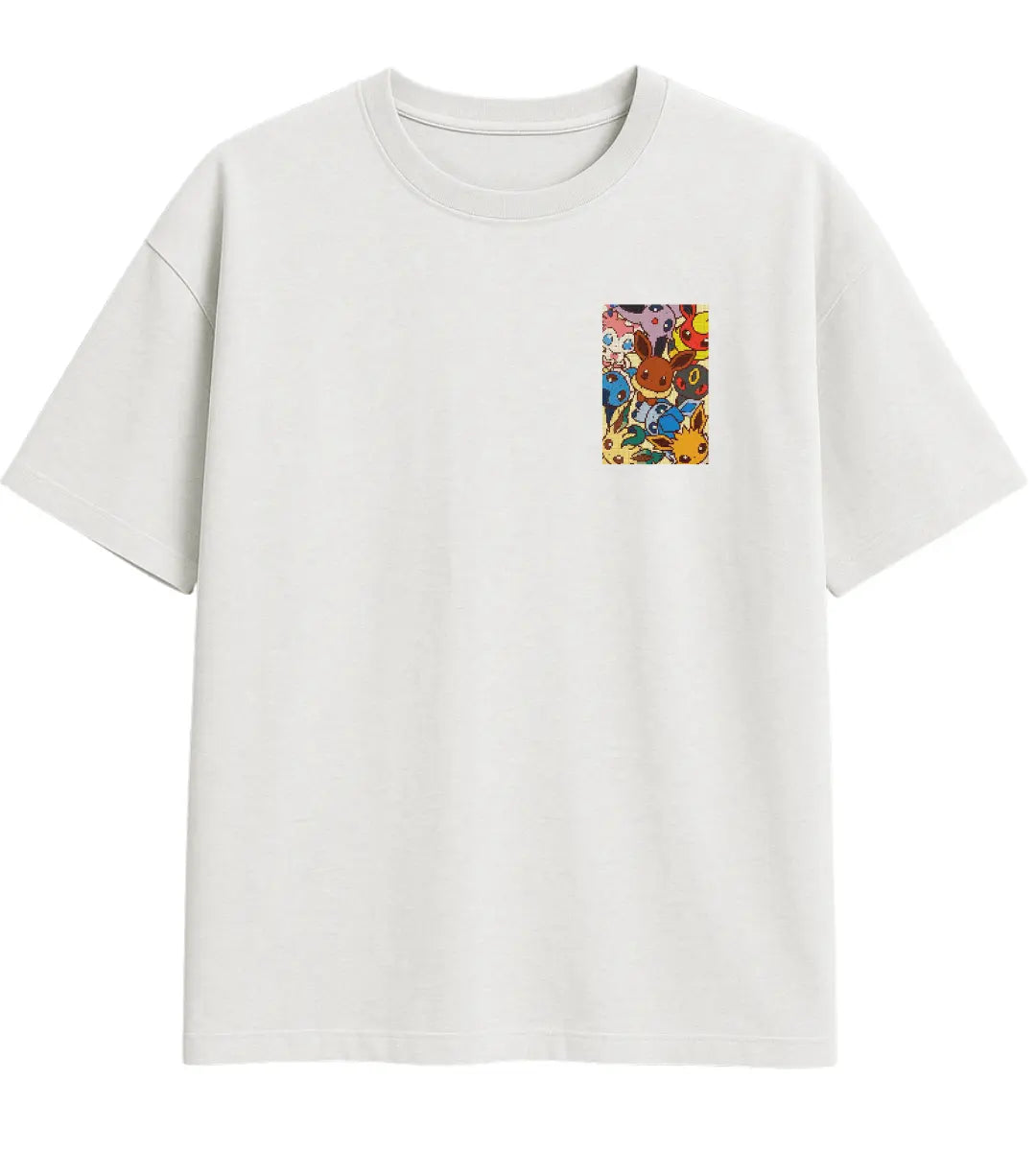 Pocket Pixel Oversize T-Shirt Lorinfo