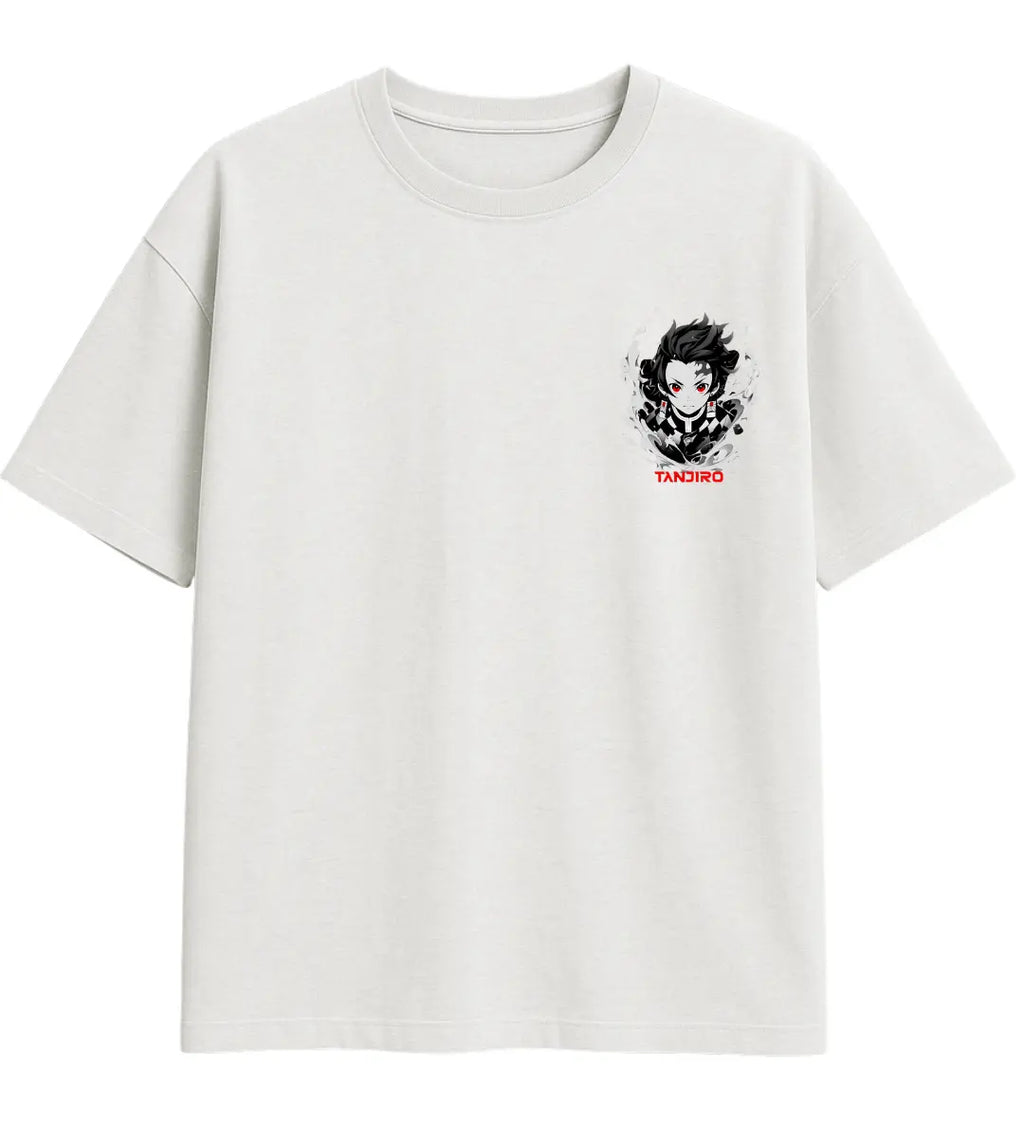 Tanjiro Fire Aura Oversize T-Shirt Lorinfo