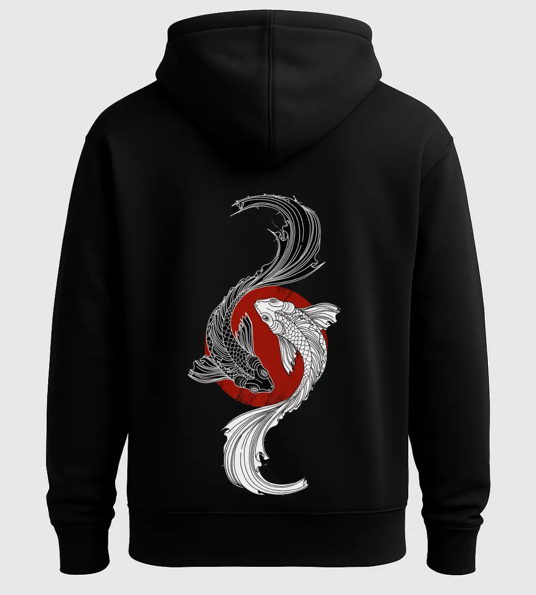 Yin Yang Moon Hoodie Lorinfo