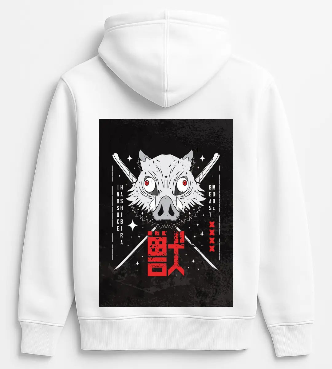 Inosuke Boar Mask Hoodie Lorinfo
