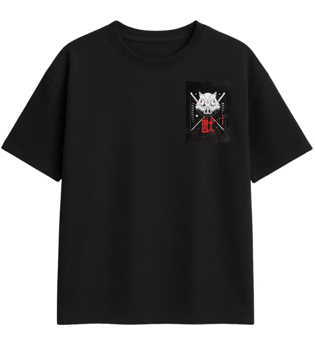 Inosuke Boar Mask Oversize T-Shirt Lorinfo