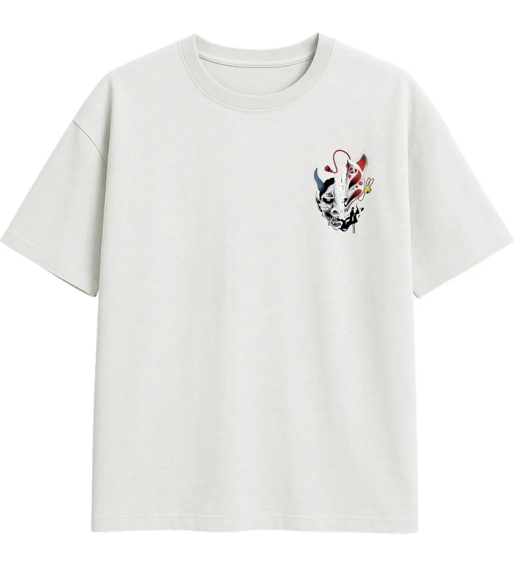 Oni & Kitsune Oversize T-Shirt Lorinfo