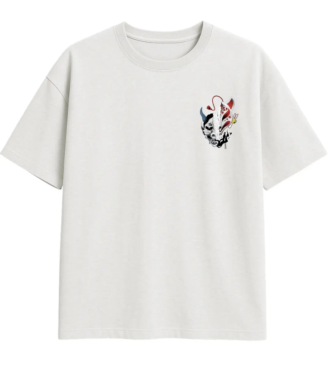 Oni & Kitsune Oversize T-Shirt Lorinfo