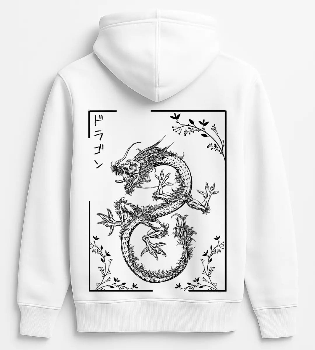 Ancient Dragon Frame Hoodie Lorinfo