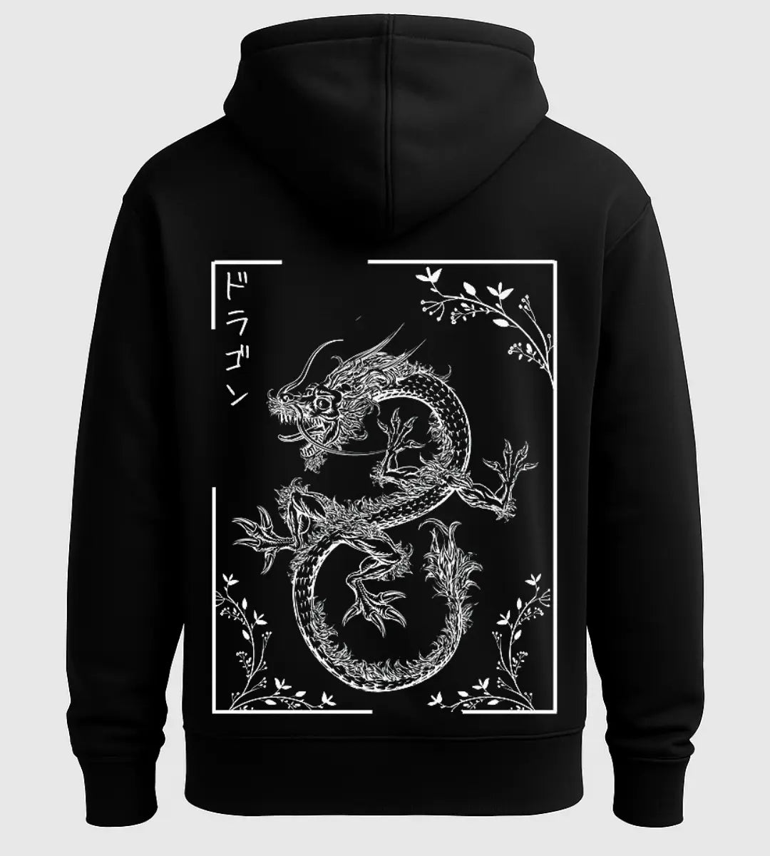 Ancient Dragon Frame Hoodie Lorinfo