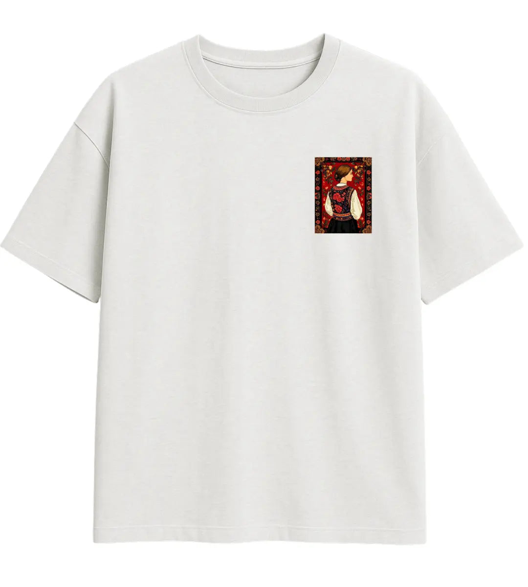 Red Spring Oversize T-Shirt Lorinfo