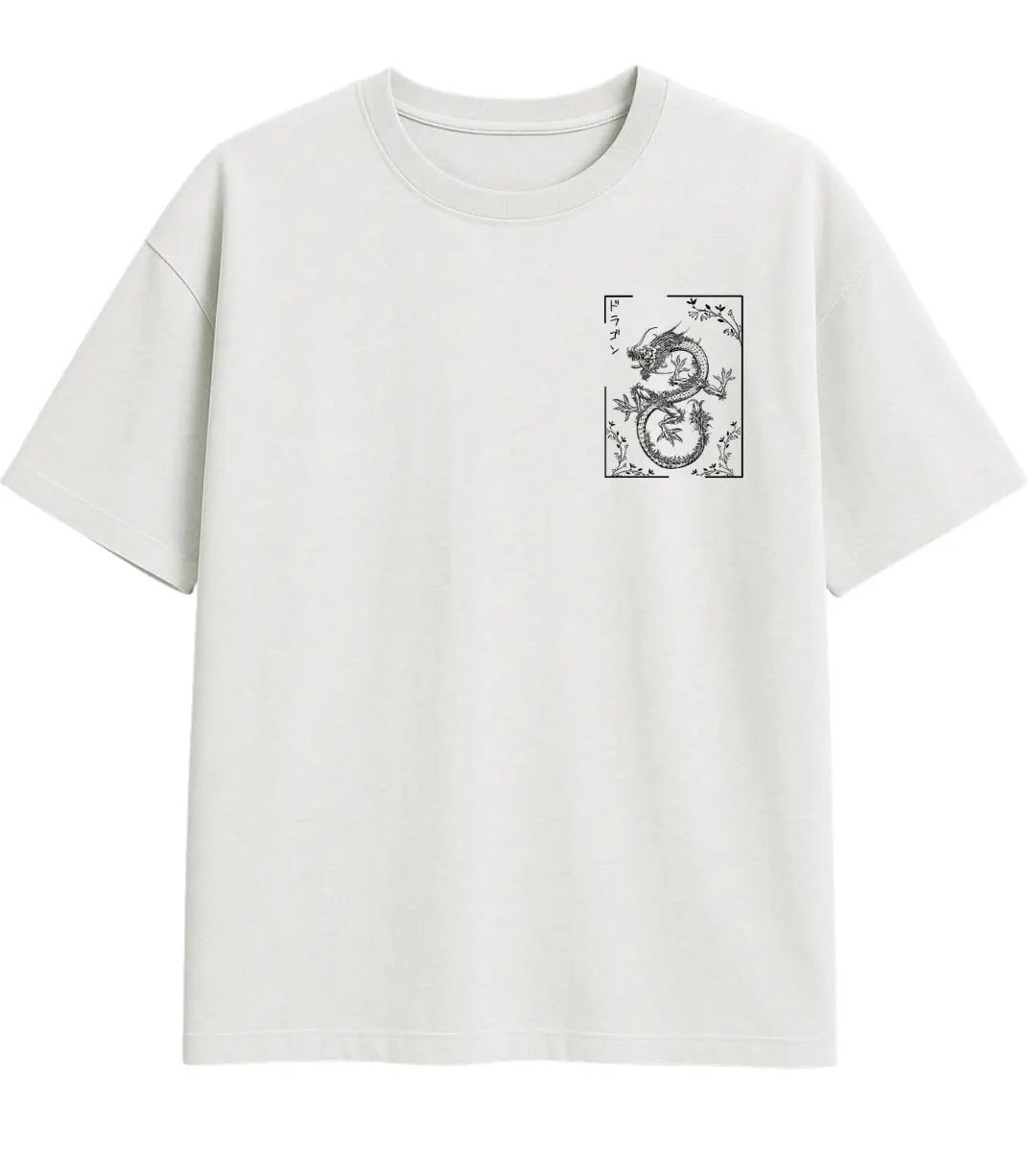 Ancient Dragon Frame Oversize T-Shirt Lorinfo