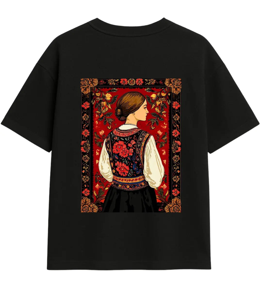 Red Spring Oversize T-Shirt Lorinfo