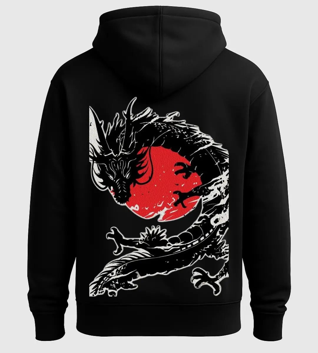 Crimson Shadow Dragon Hoodie Lorinfo