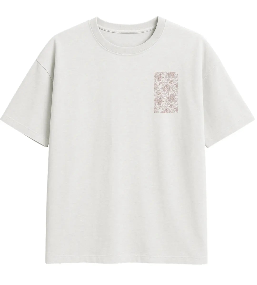 İnce İşlemeler Oversize T-Shirt Lorinfo