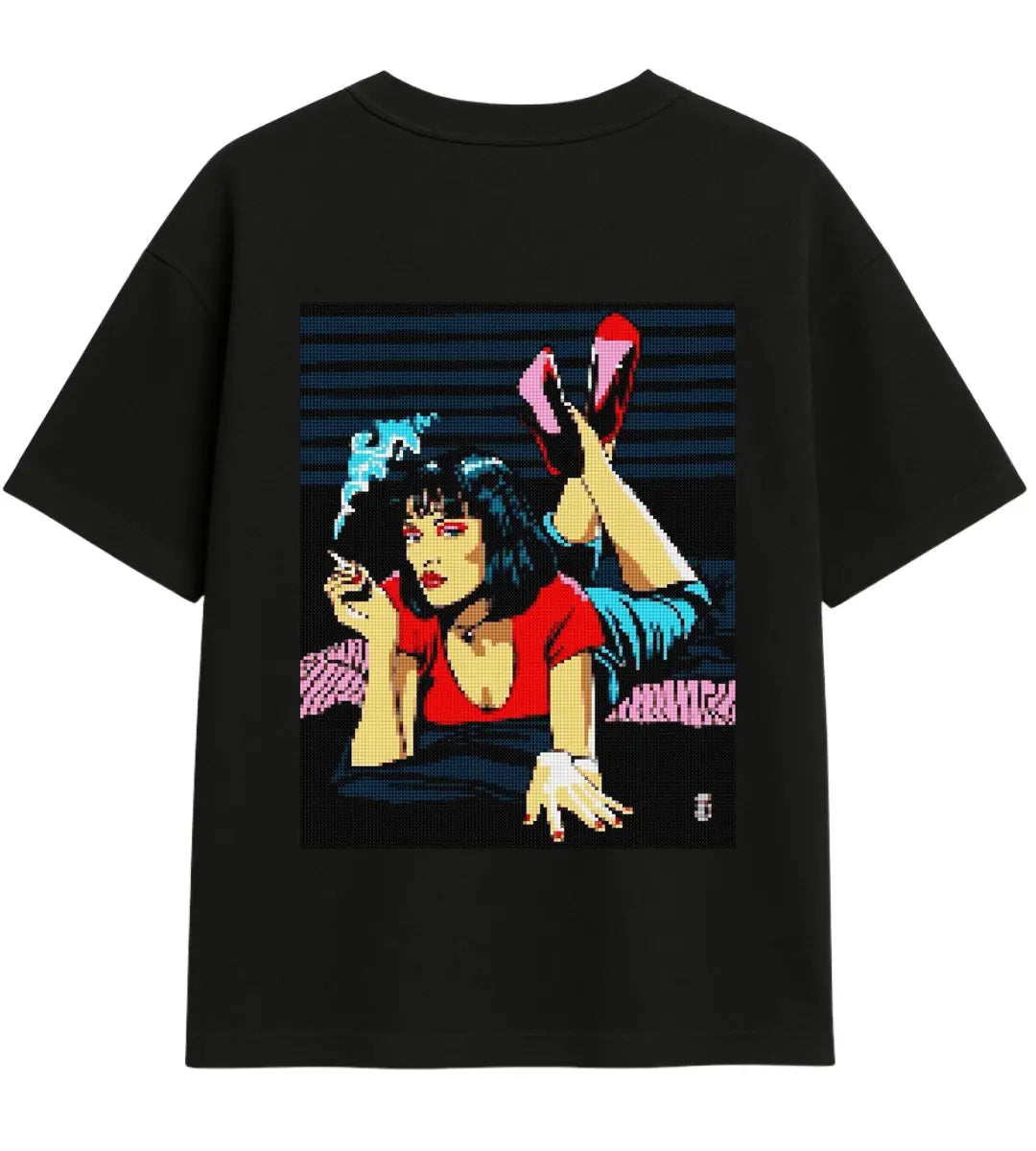 Retro Femme Fatale Oversize T-Shirt Lorinfo
