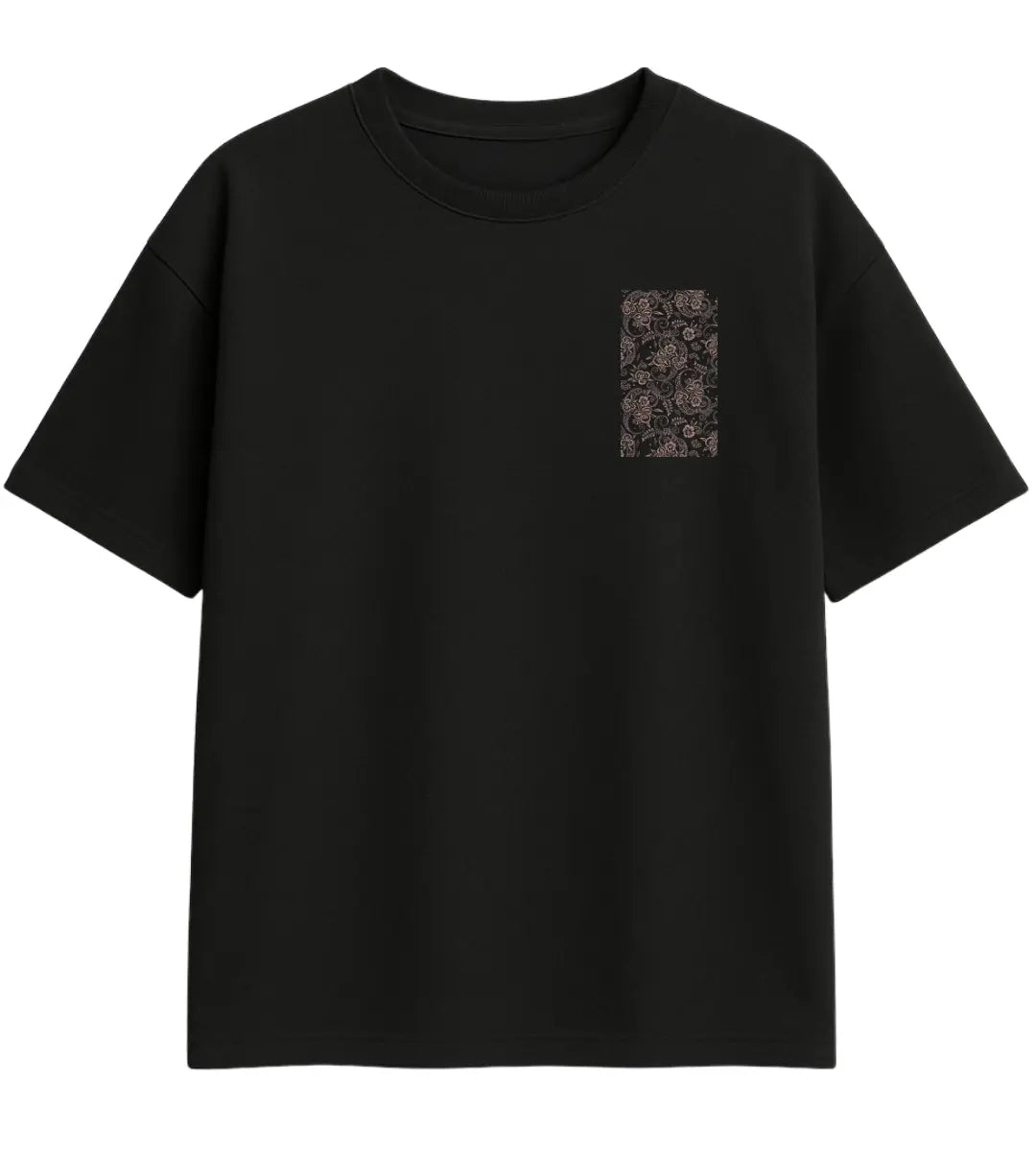 İnce İşlemeler Oversize T-Shirt Lorinfo
