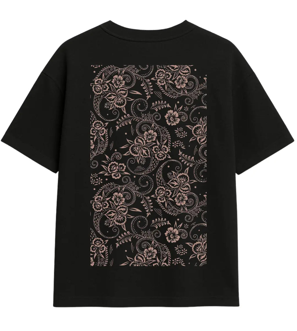 İnce İşlemeler Oversize T-Shirt Lorinfo