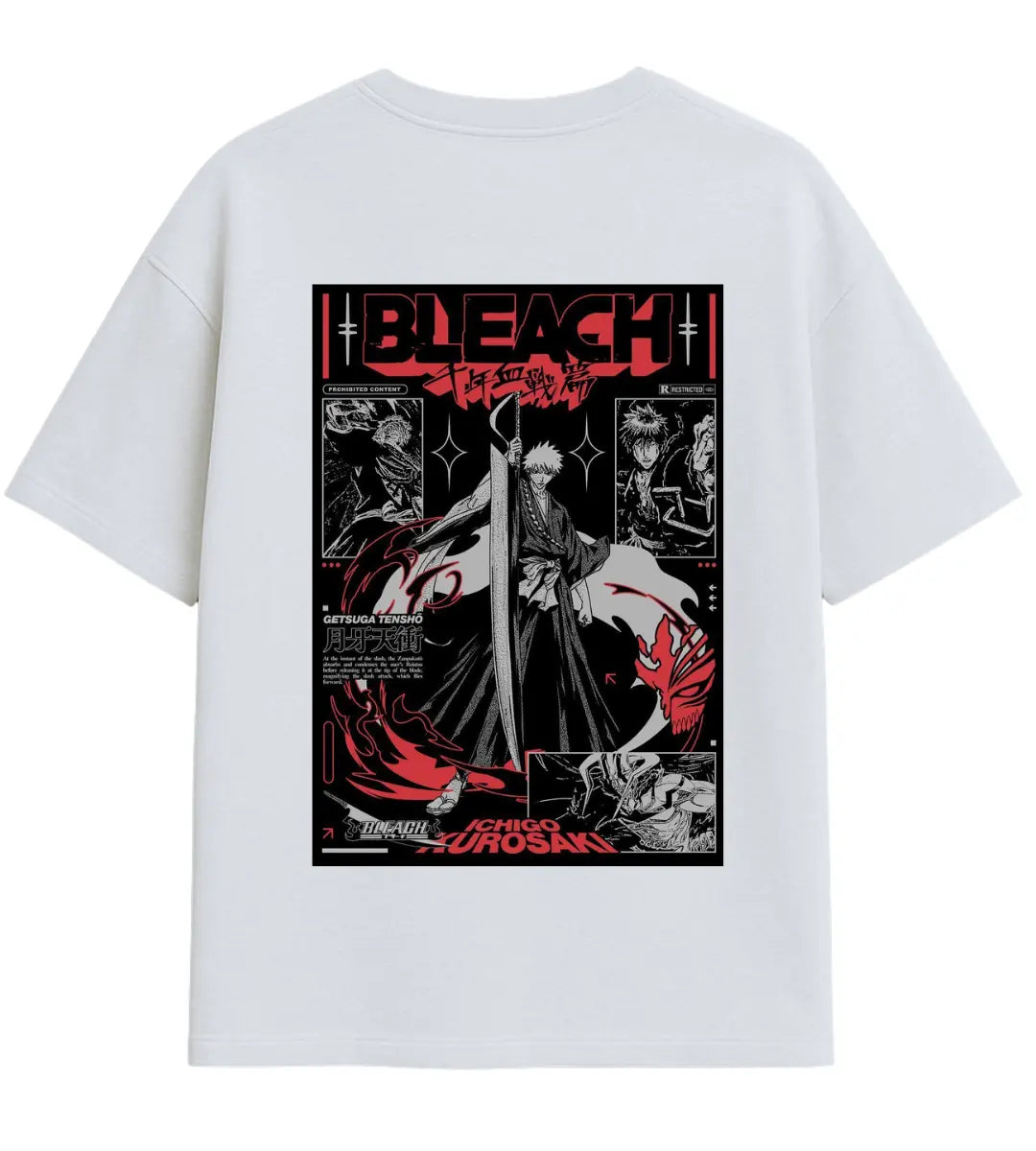 Bleach Manga Oversize T-Shirt Lorinfo