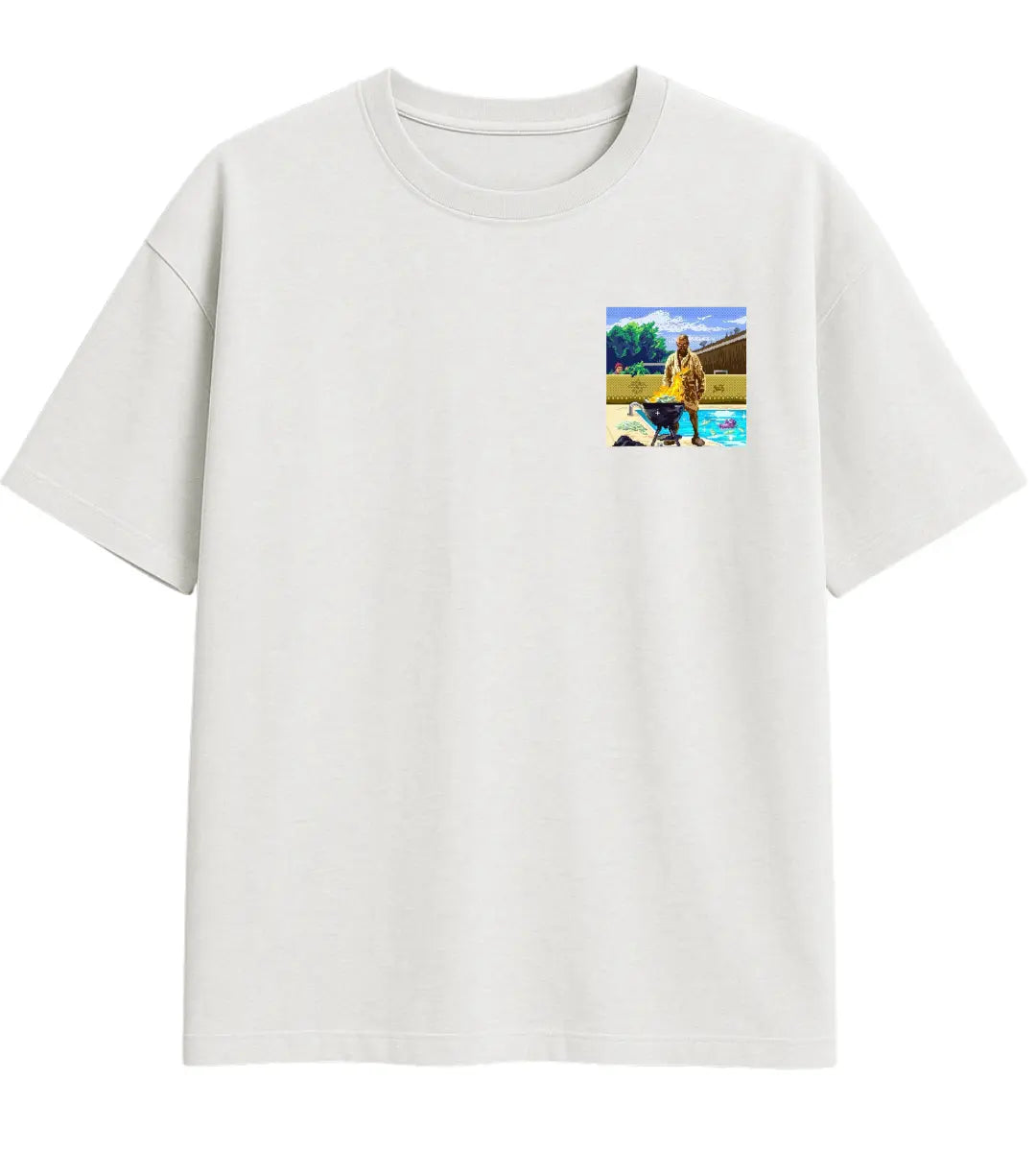 Pixel BBQ Oversize T-Shirt Lorinfo