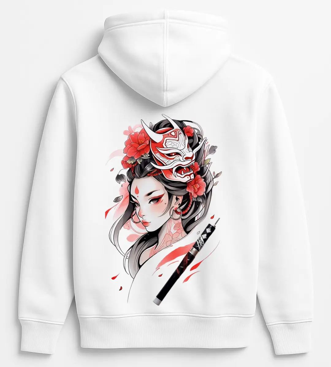 Geisha Warrior Hoodie Lorinfo