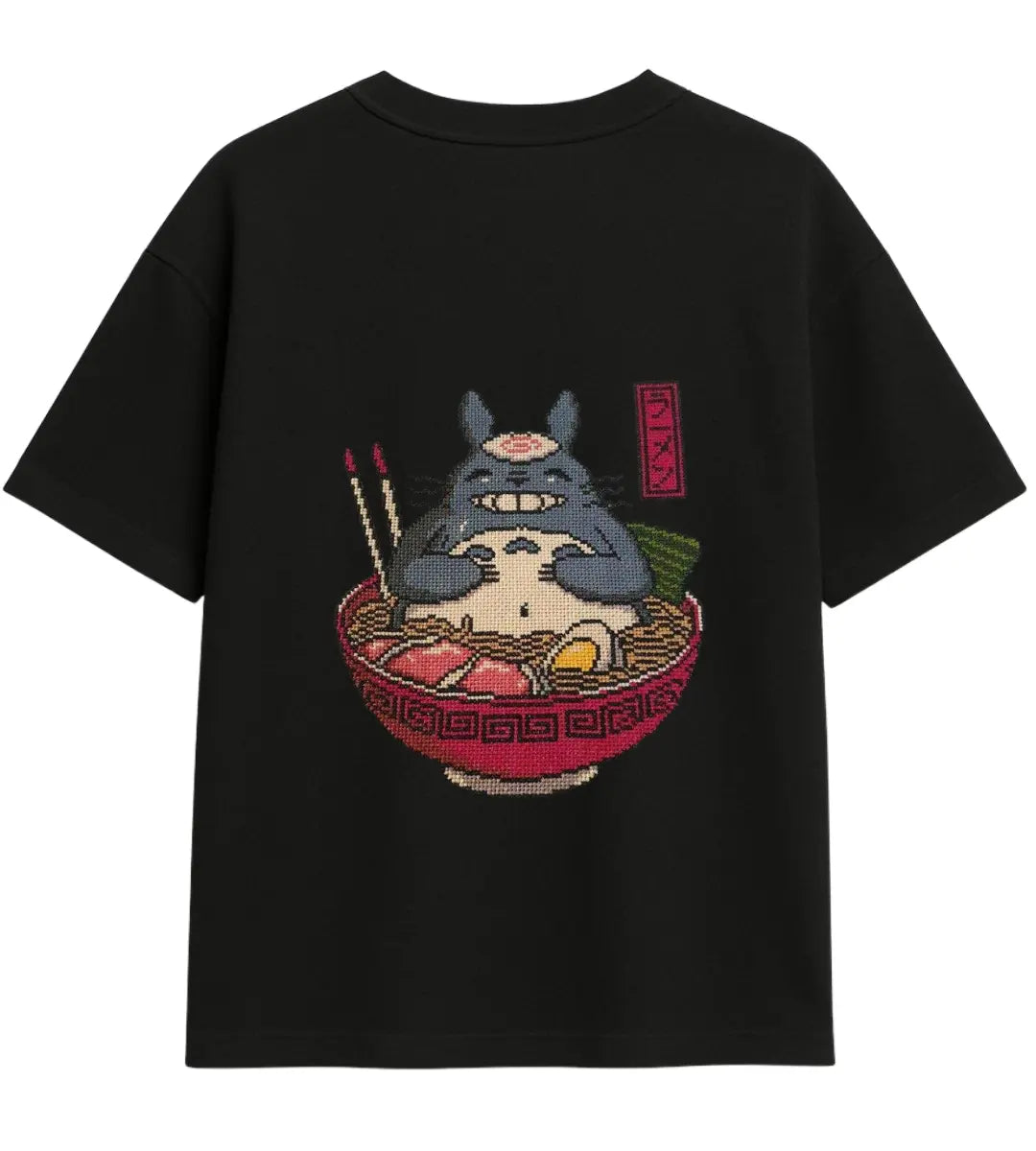 Totoro Ramen Oversize T-Shirt Lorinfo