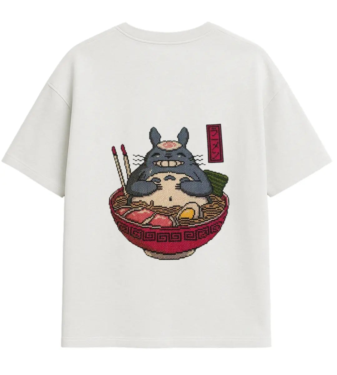 Totoro Ramen Oversize T-Shirt Lorinfo