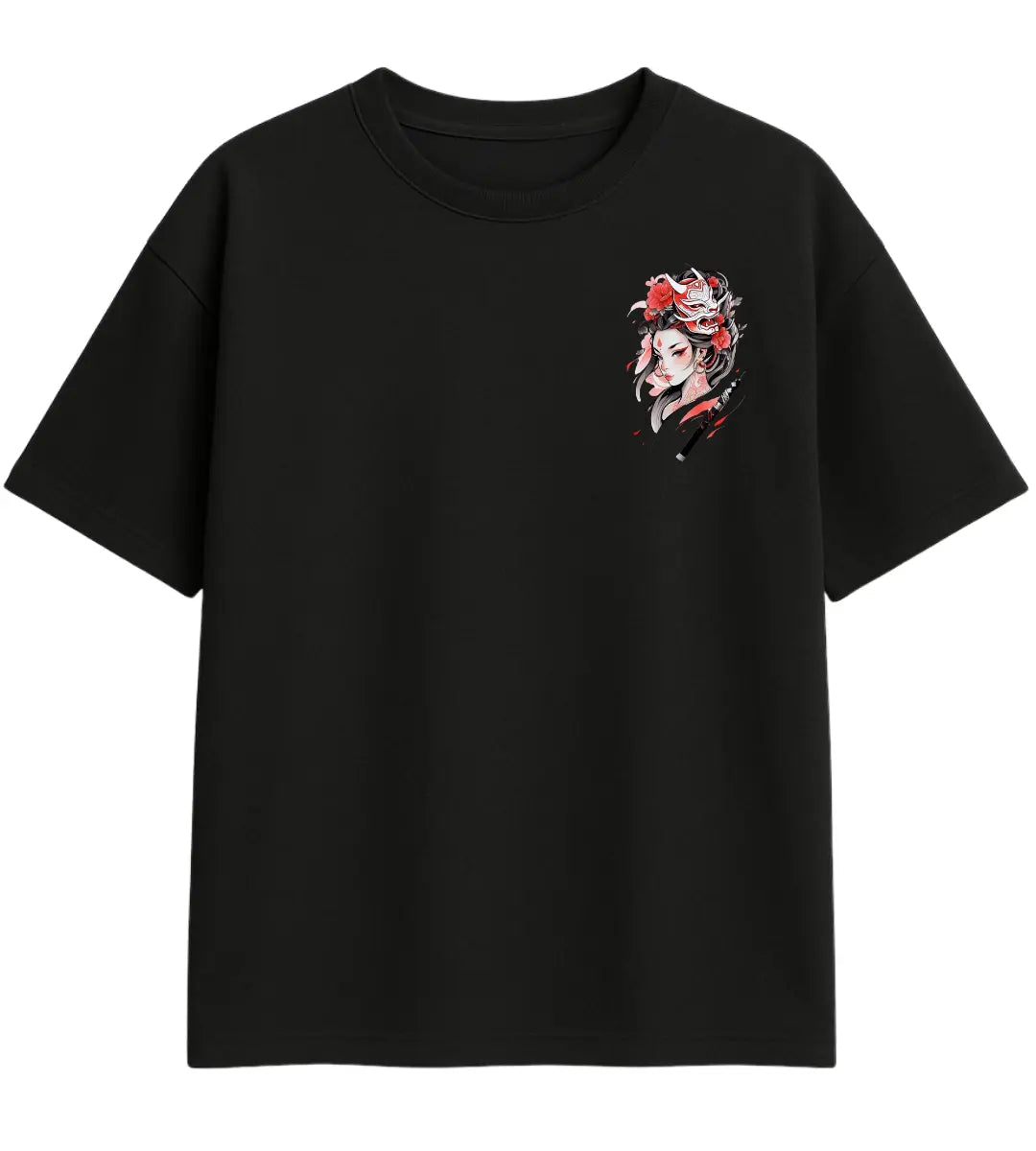 Geisha Warrior Oversize T-Shirt Lorinfo