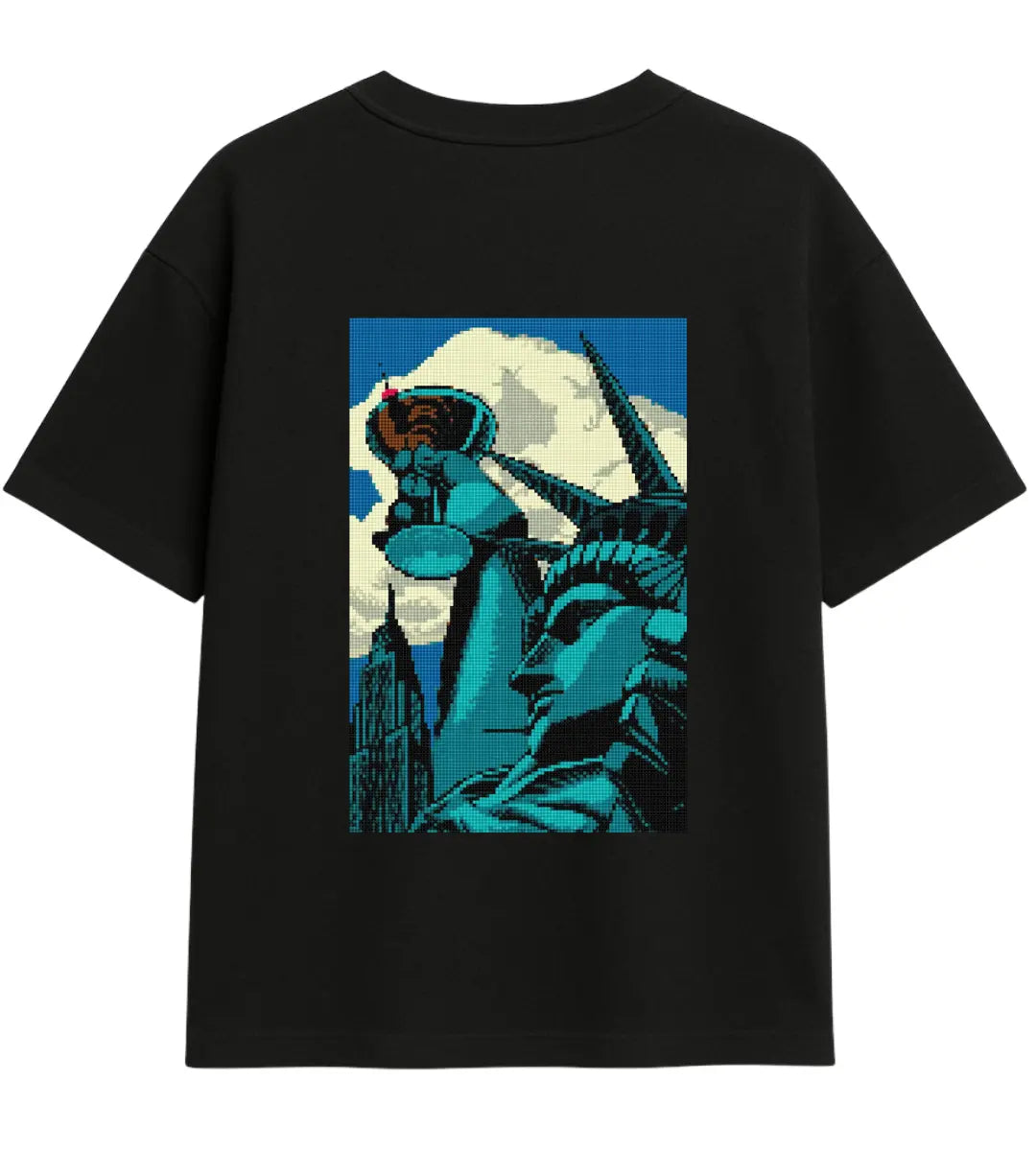 Liberty Pixels Oversize T-Shirt Lorinfo
