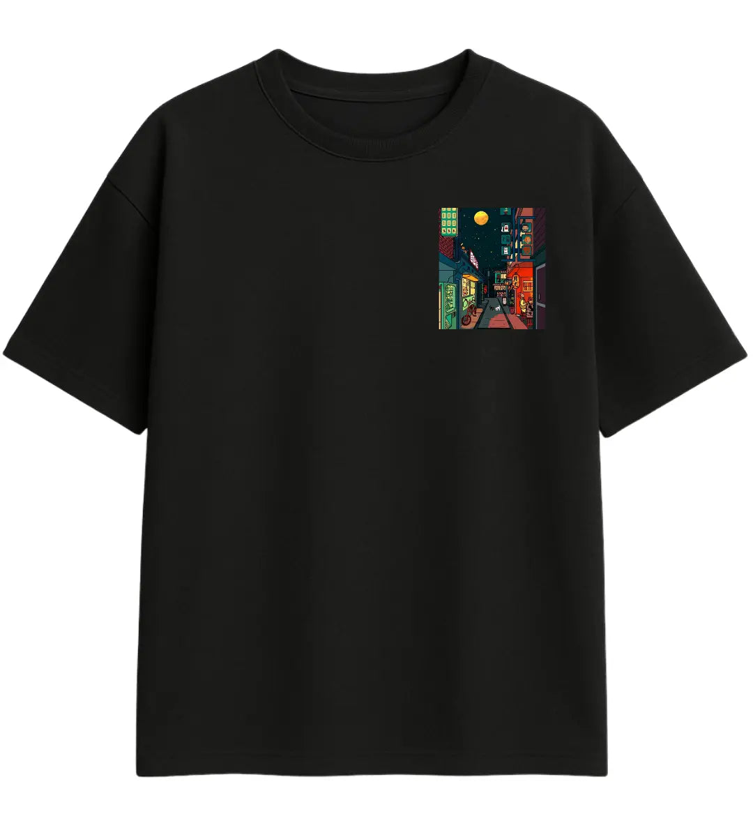 Neon Alley Oversize T-Shirt Lorinfo