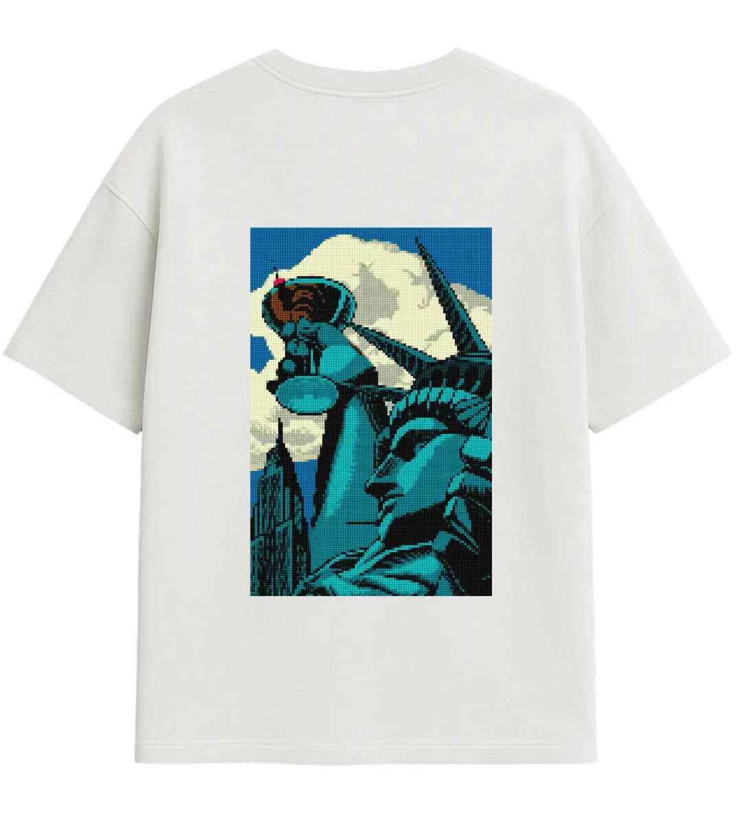 Liberty Pixels Oversize T-Shirt Lorinfo