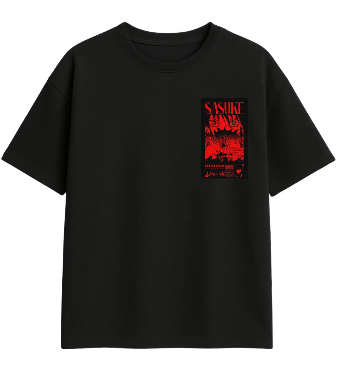 Sasuke Uchiha Oversize T-Shirt Lorinfo