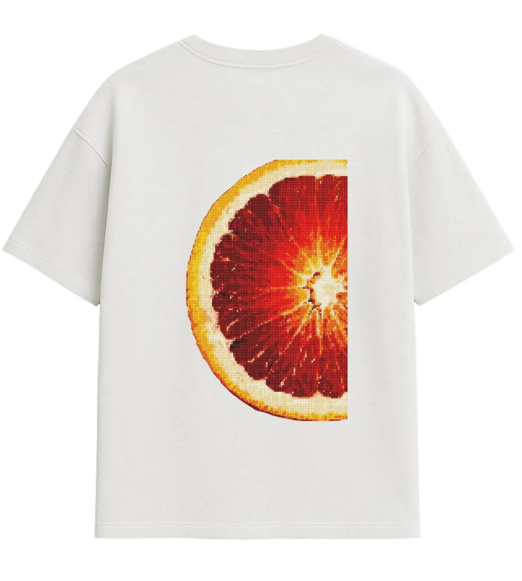 Pixel Citrus Oversize T-Shirt Lorinfo