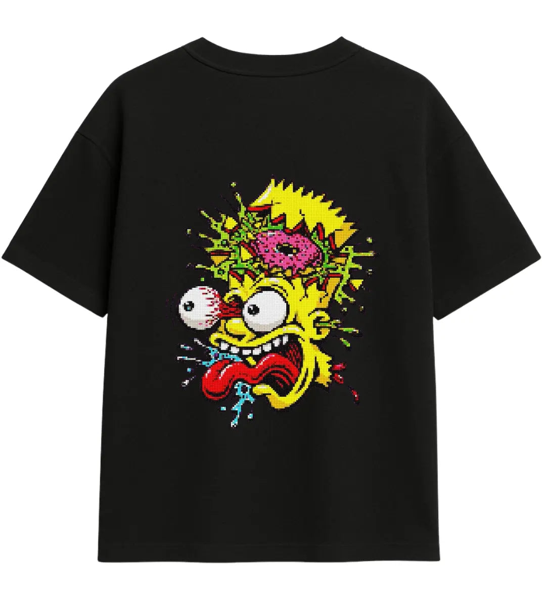 Psycho Bart Oversize T-Shirt Lorinfo