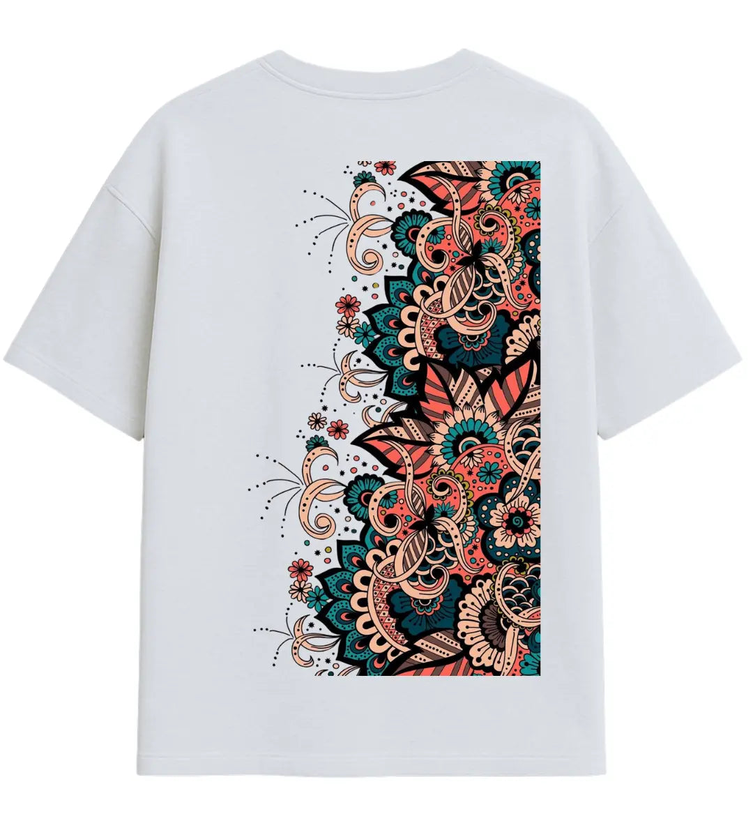 Mandala Garden Oversize T-Shirt Lorinfo