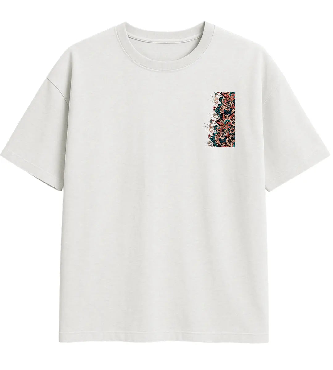 Mandala Garden Oversize T-Shirt Lorinfo